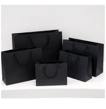 Black Paper Gift Bags - PackTapeHub