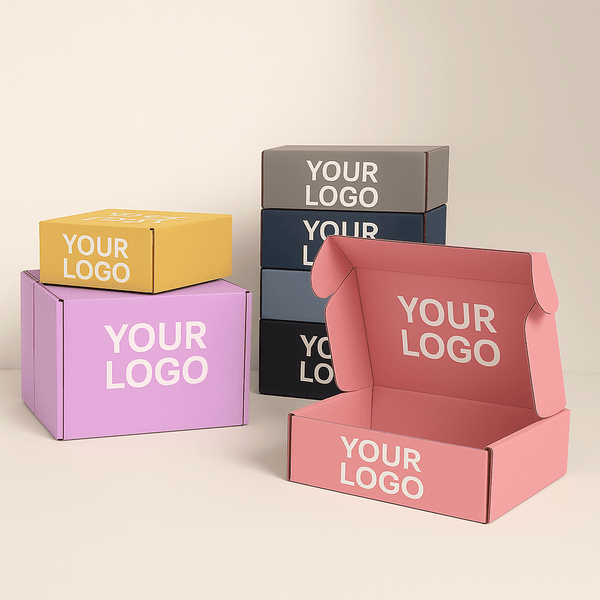 Custom Logo Kraft Mailer Box - PackTapeHub