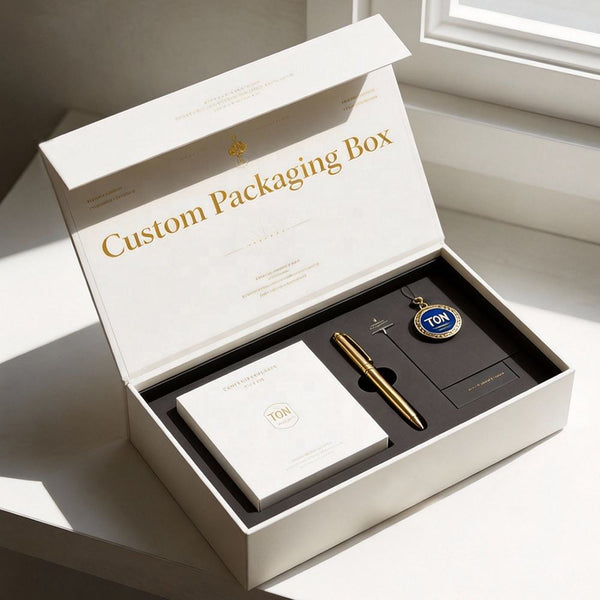 Custom Logo Luxury Magnetic Gift Box - PackTapeHub