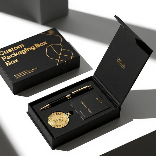 Custom Logo Luxury Magnetic Gift Box - PackTapeHub