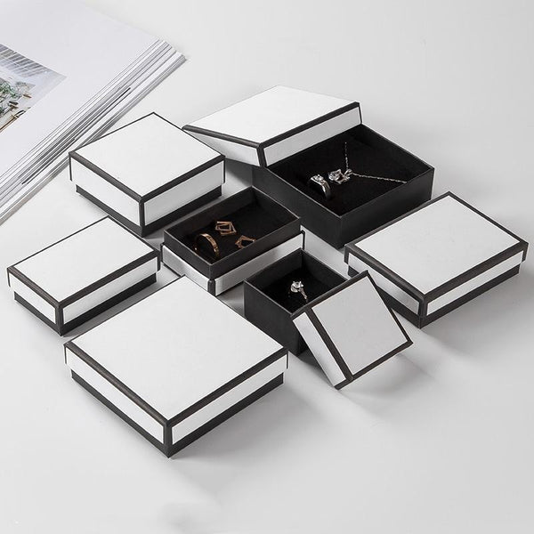 Fashion Mini Portable Ring Stud Earrings Necklace Box - PackTapeHub