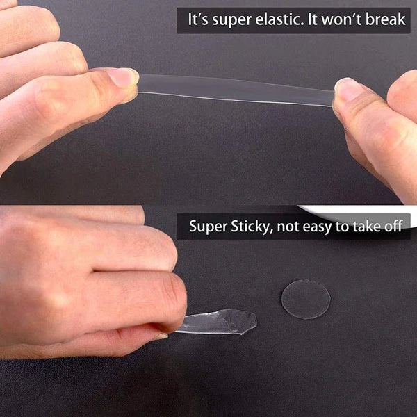 Reusable Clear Double - Sided Dots - PackTapeHub